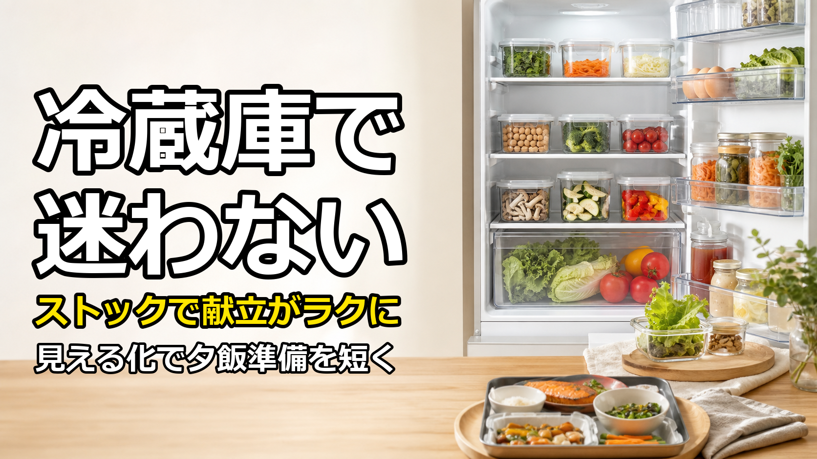 冷蔵庫ストックで迷わない献立作り｜15分ごはんを叶える仕組み